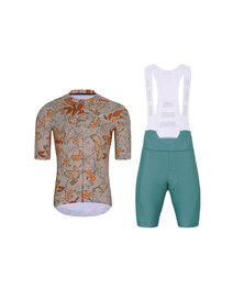 HOLOKOLO maillot corto y pantalón corto - SPARROVER - azul/marrón